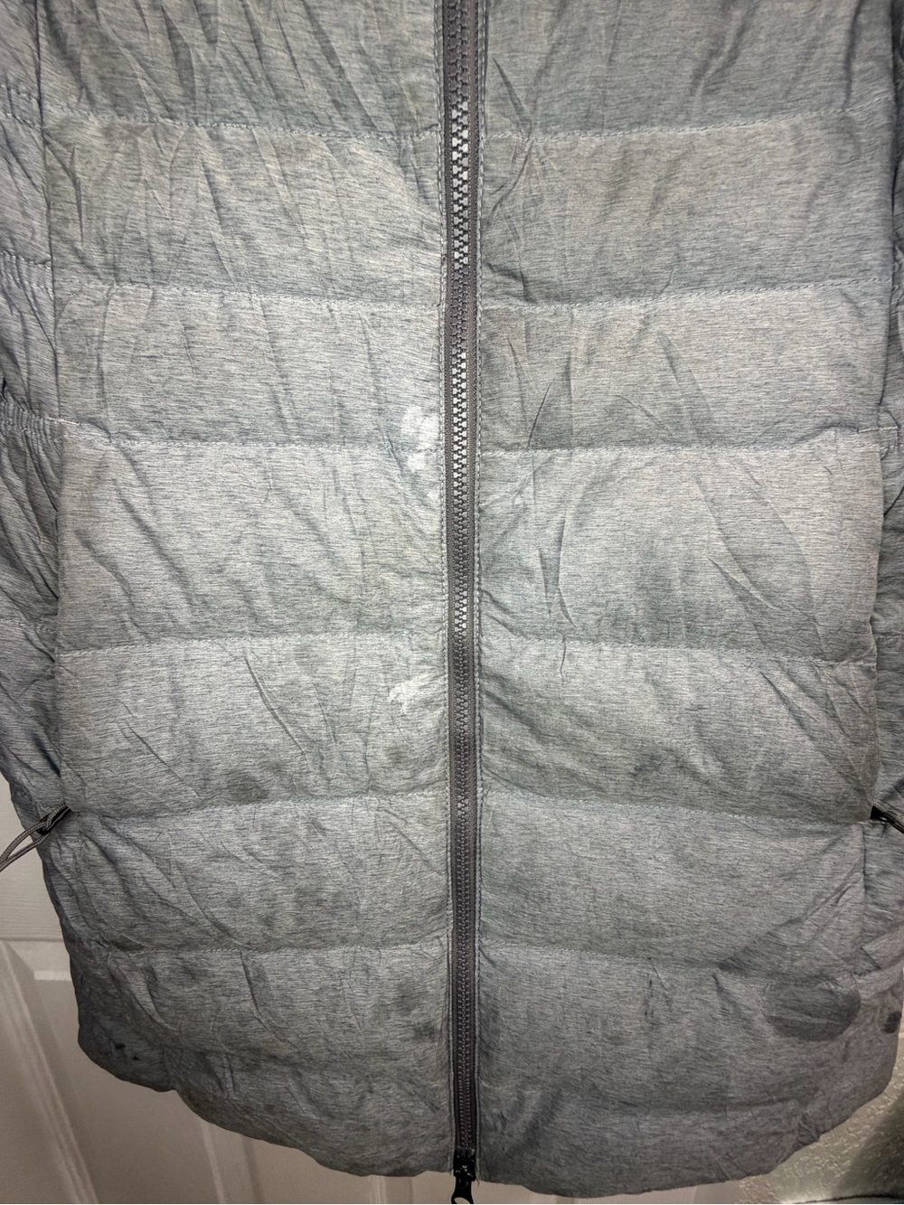 The North Face Women's Gray Quilted Hooded Puffer Coat - Picture 7 of 16